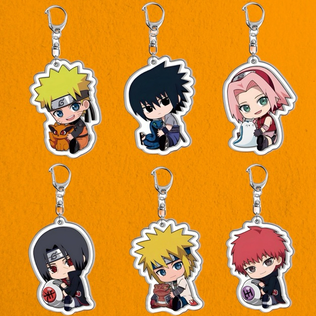 Gantungan Kunci Naruto GANCI Anime Itachi Sasuke Sakura