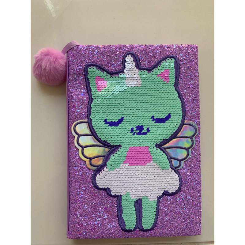 

New Smiggle Sequin dream reversible a5 notebook