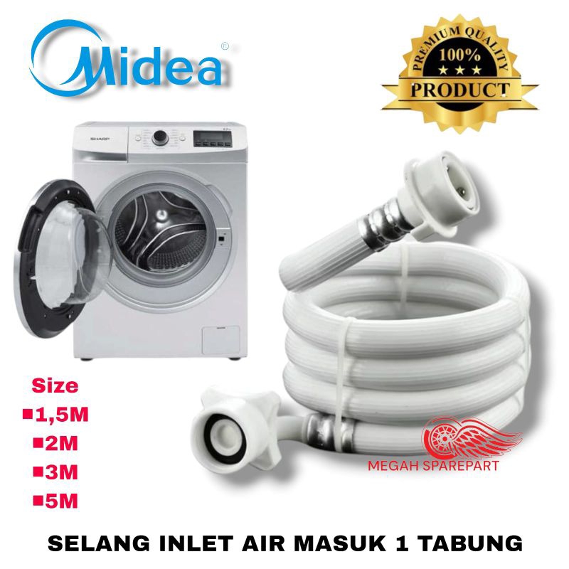 Selang water inlet mesin cuci MIDEA 1 Tabung | selang masuk air mesin cuci