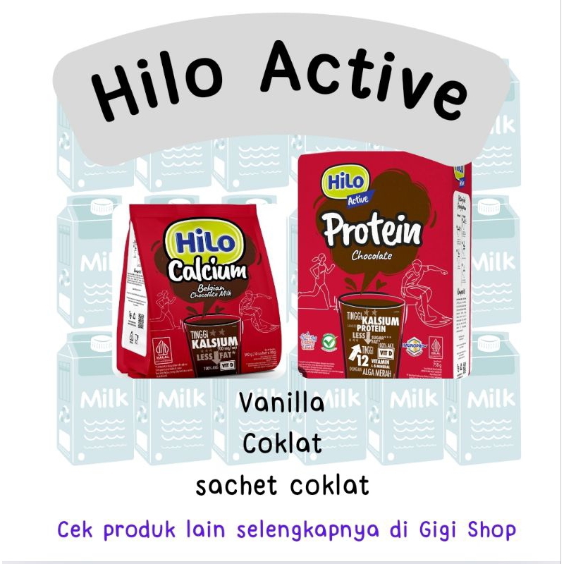 

Hilo Active 200 250 gr 500gr - Susu Dewasa Tinggi Kalsium Sumber Protein Mineral Organik Alga Merah