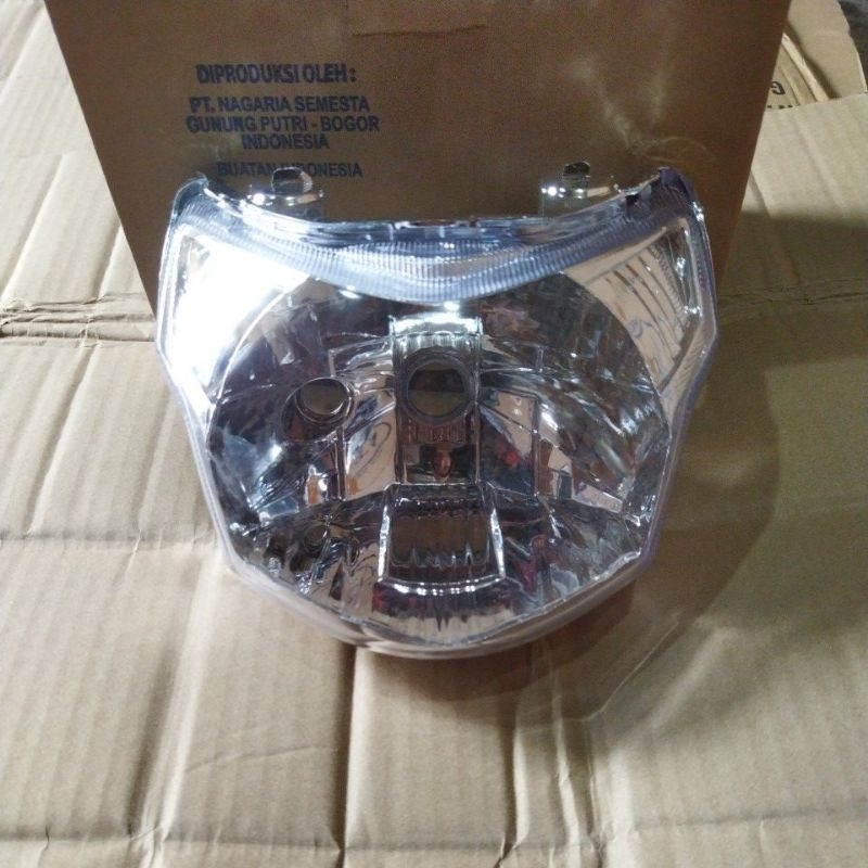 REFLEKTOR KACA LAMPU DEPAN YAMAHA VEGA ZR LAMA 2009 2011 kw
