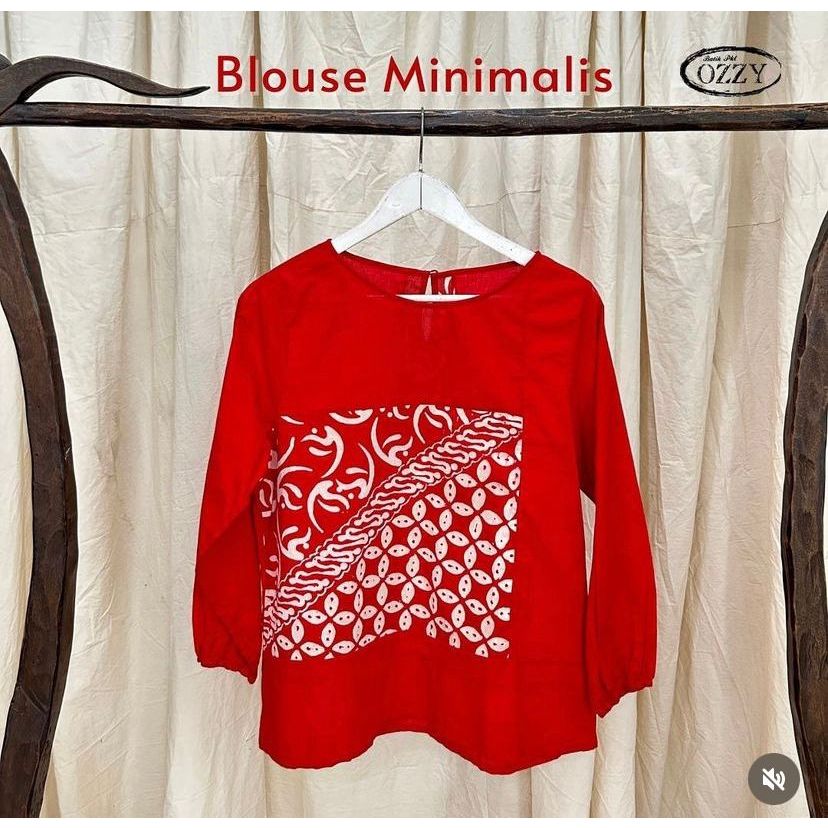 Ozzy  Batik Pekalongan Blouse Minimalis