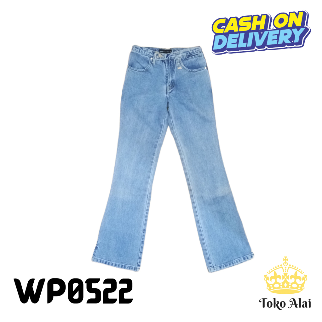 CELANA PANJANG WANITA JEANS CUTBRAY BAWAHAN LEBAR WP0522