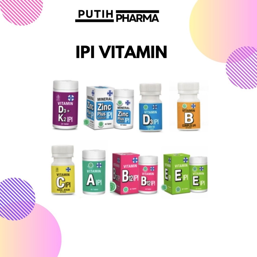 IPI | Vitamin IPI Paket Lengkap | Menjaga Kesehatan / Daya Tahan Tubuh / IPI Vitamin C / Vitamin E /