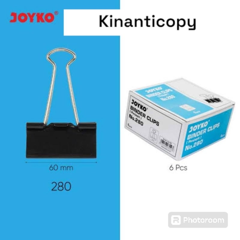 

[ 1 Pack ] Binder Clip 280 Joyko
