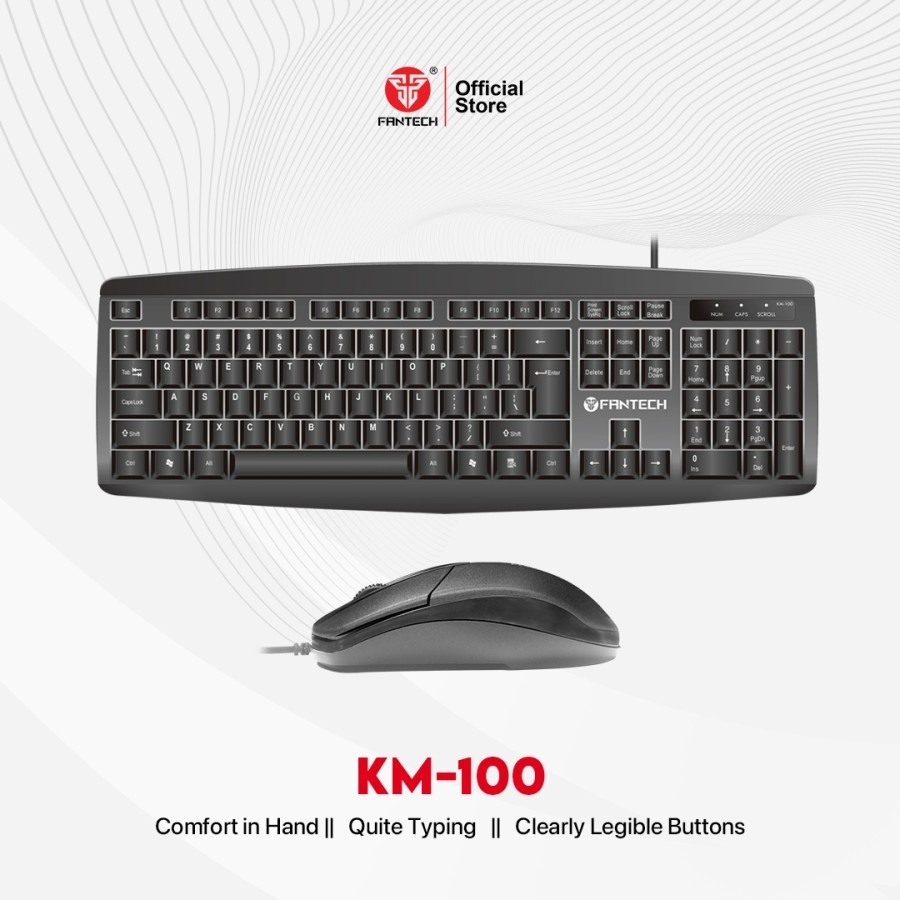 Keyboard + Mouse Kabel Fantech KM-100