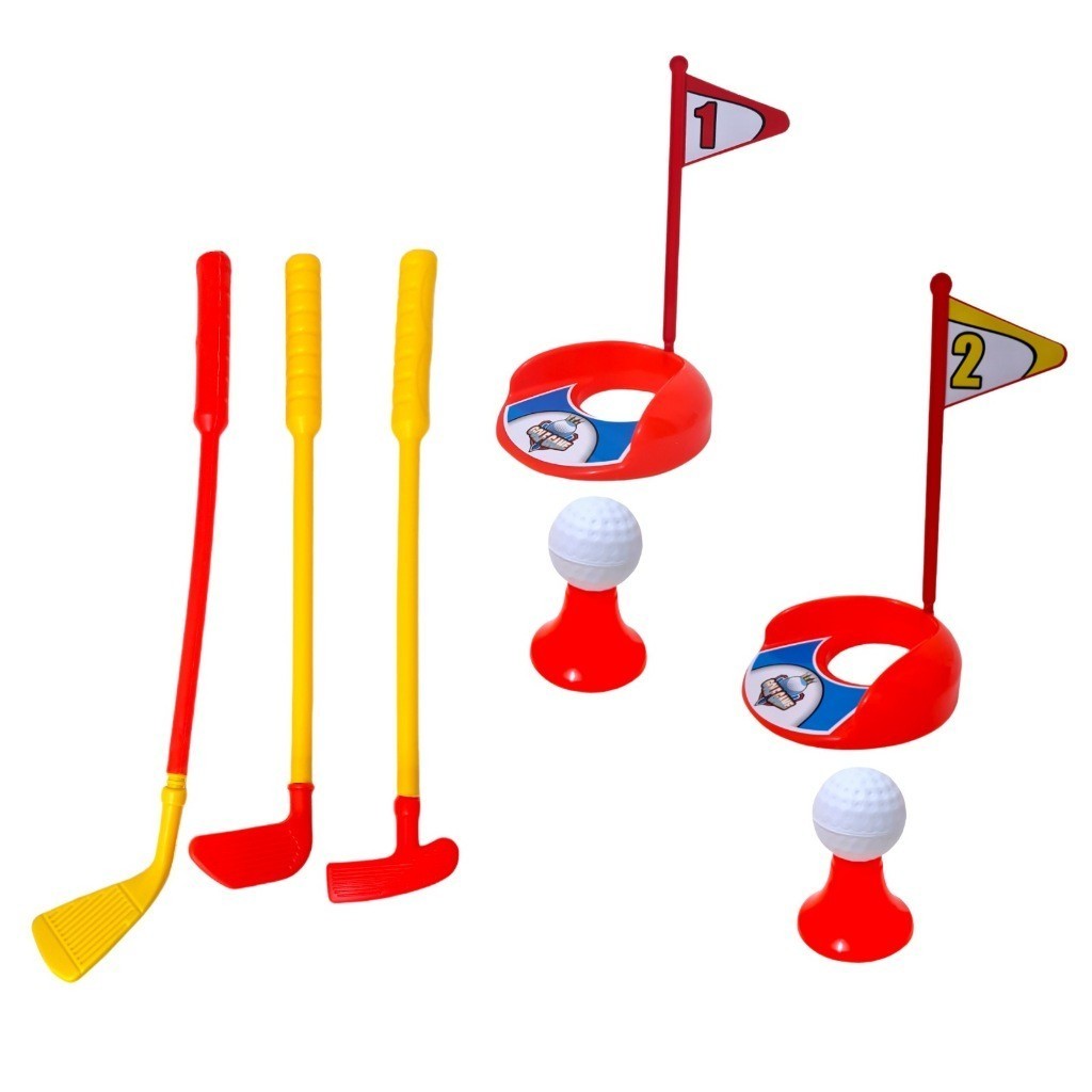 Mainan Edukasi Anak Olahraga Pukul Bola Golf Play Set - Mainan Stik Golf Anak Olahraga