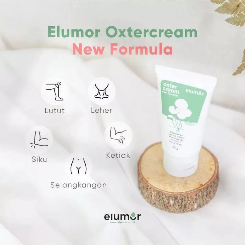 Elumor Oxter Cream Pemutih Ketiak & Pemutih Selangkangan Original