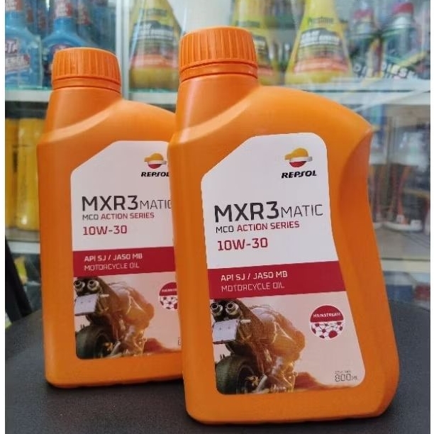 oli repsol sepeda motor matic 10w -30 800ml 100%Ori