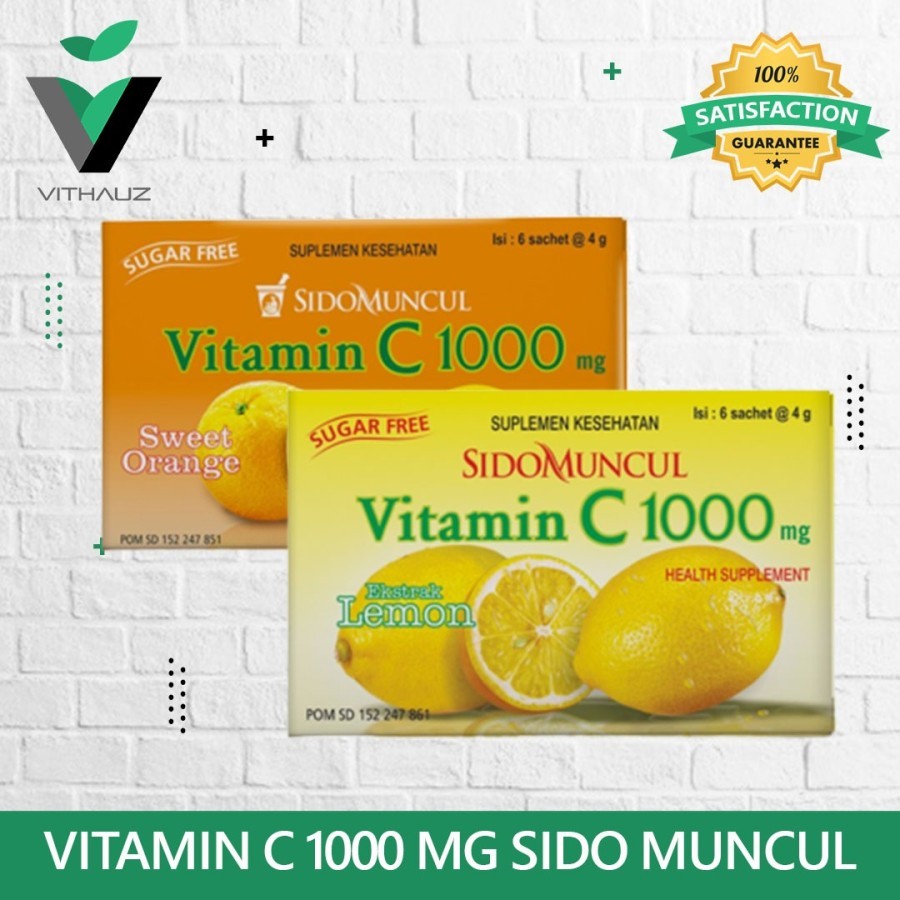 

Vitamin C 1000 mg Sweet Orange 6 sachet Sido Muncul