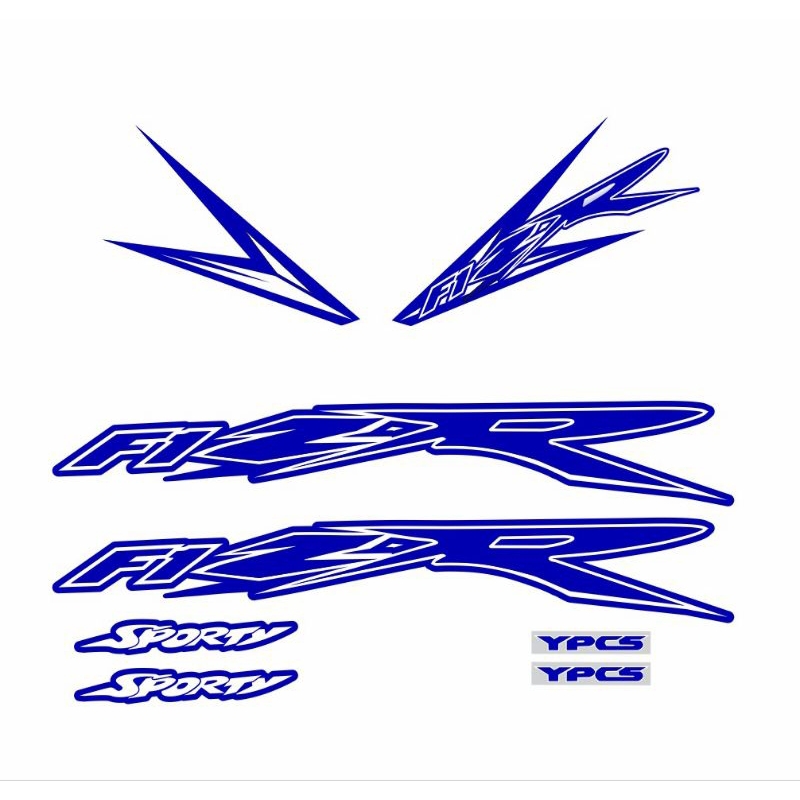 Striping Fiz r simpel full biru hologram