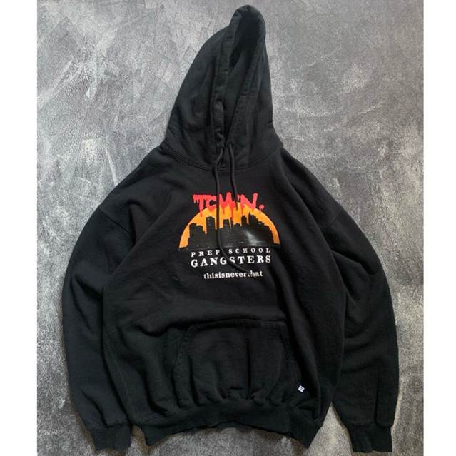 Hoodie Thisisneverthat Town Prep School Gagngsters black