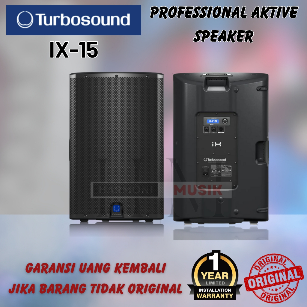 Speaker Turbosound iX15 1000W 15" Powered Speaker Aktif Turbosound IX-15 - HARGA 1 PASANG / 2 UNIT