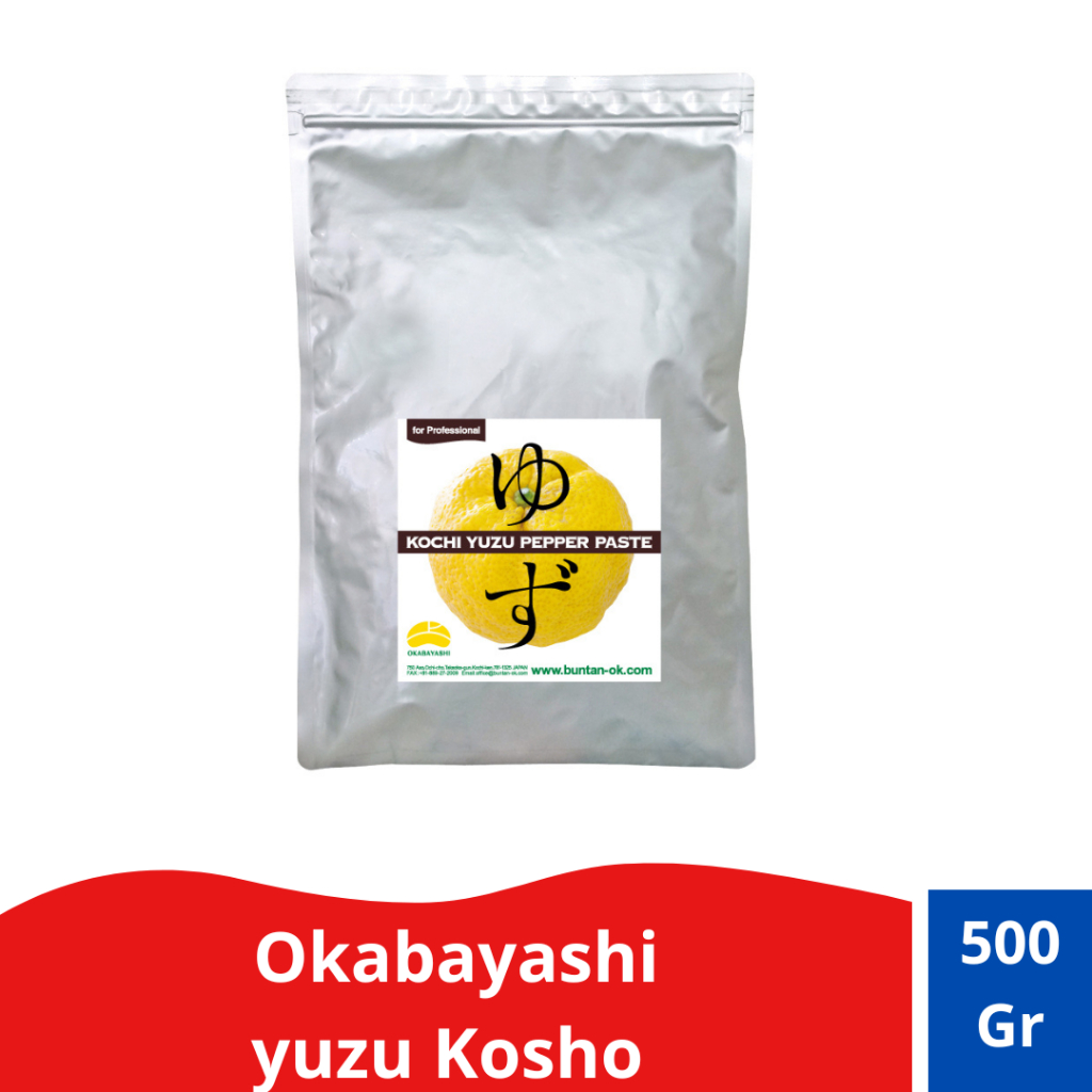 

Okabayashi yuzu Kosho 500gr/ Yuzu Papper Paste 500gr