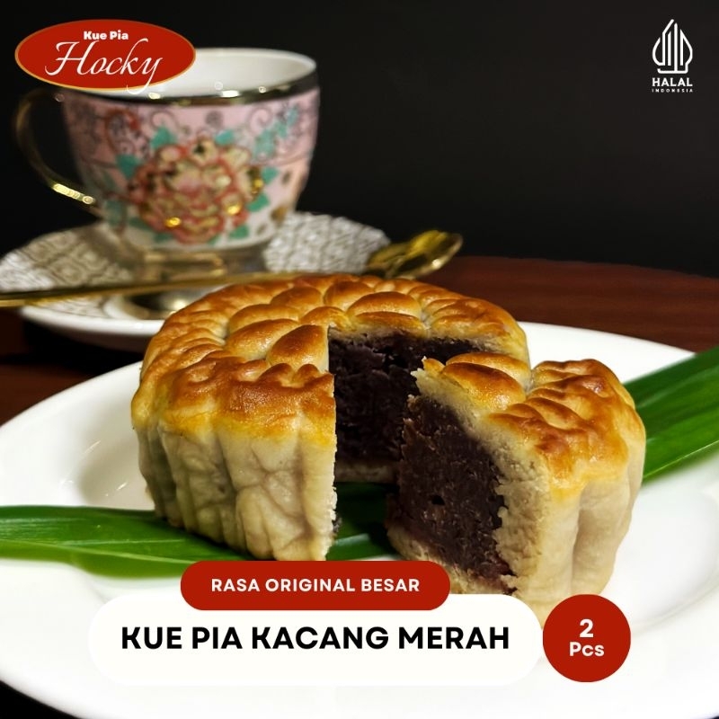 

Kue Pia HOCKY-Isi kacang Merah Original Uk Besar (2pcs/250gr)