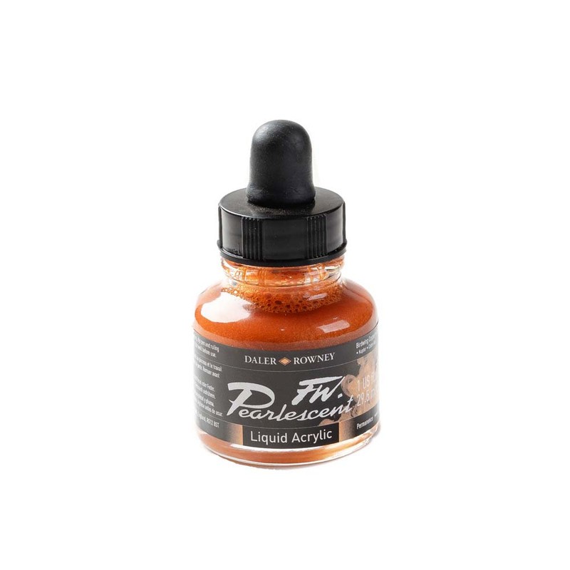 

Daler-Rowney FW Pearlescent 29.5ml Birdwing Copper- Cat Akrilik