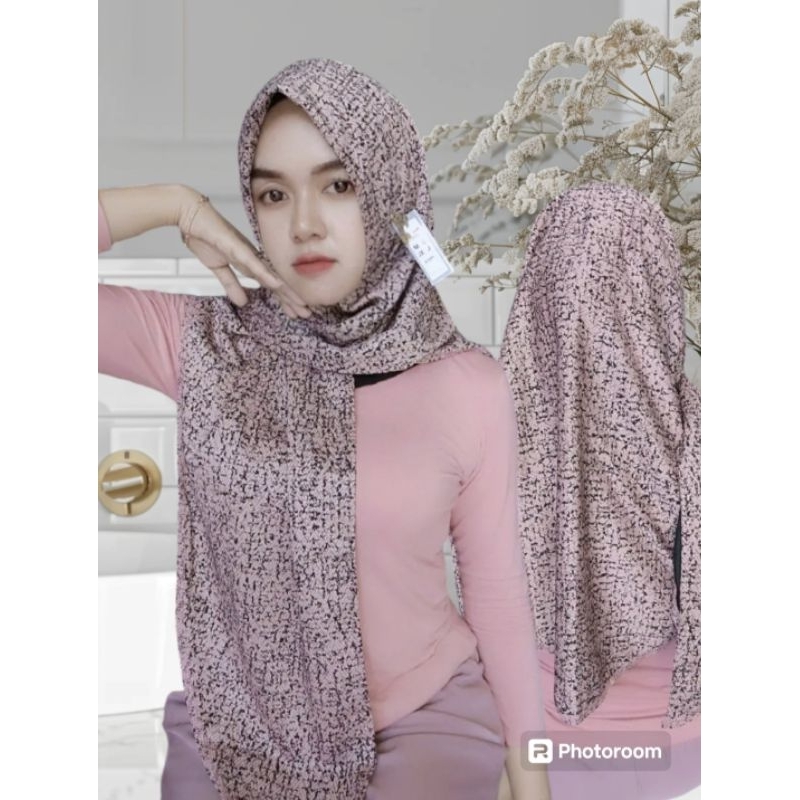 175 JILBAB DOA IBU SEGITIGA BELAH MALAY KNIT MOTIF/HIJAB DOI S3 ORI BY BUNYAMIN MALAYSIA