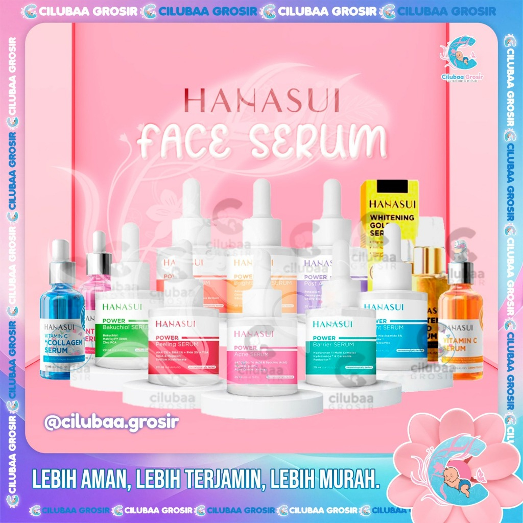 HANASUI Power Serum Series | Whitening Gold ||  Vitamin C + Collagen || Anti Acne || HANASUI Face Se