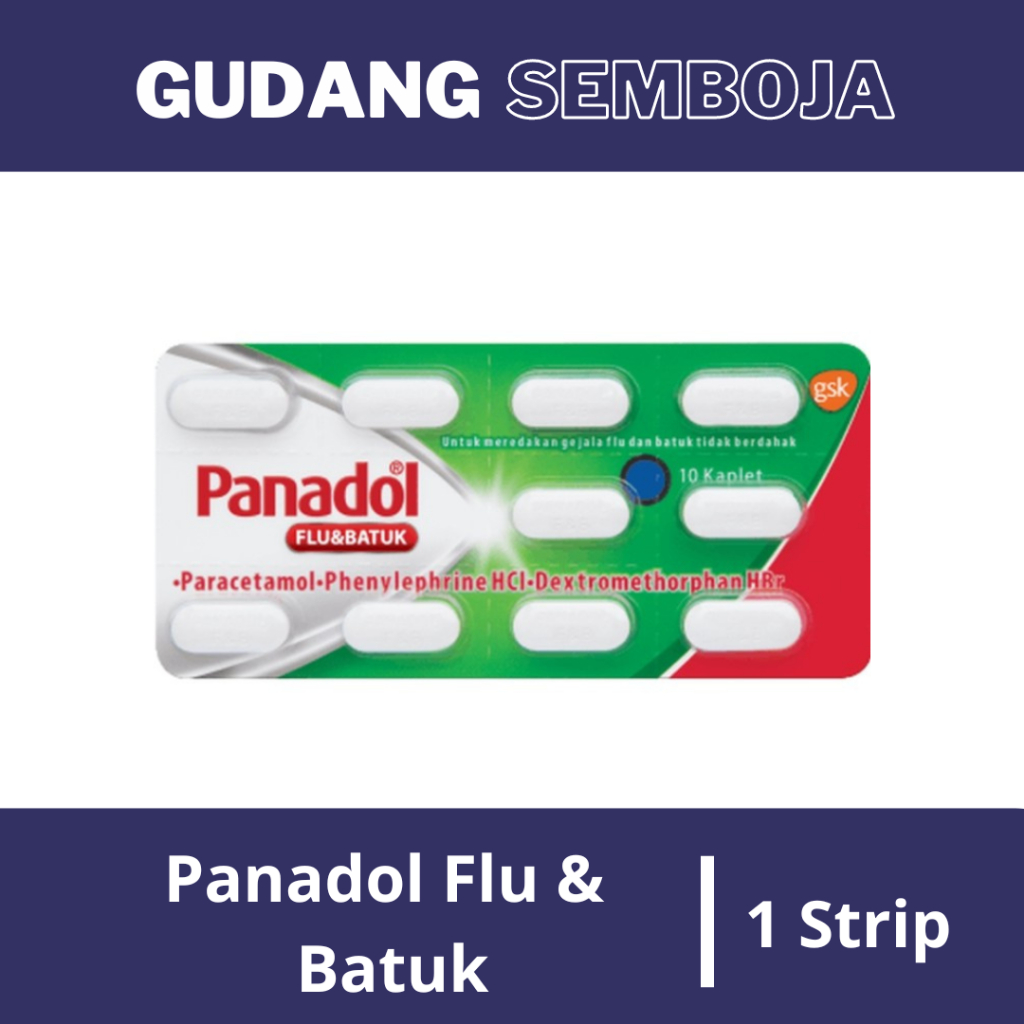 Panadol Flu dan Batuk / Panadol Hijau Merah / Obat Flu dan Batuk