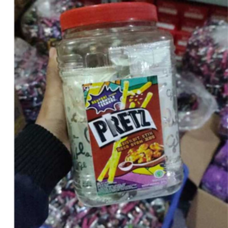 

snack pretz lospack kemasan toples isi 515gram