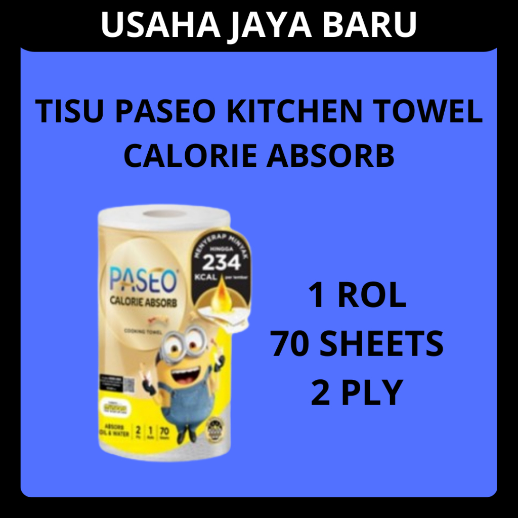 Tisu Paseo Dapur Calorie Absorb 1 Rol Kitchen Towel Tissue Paseo Tisue