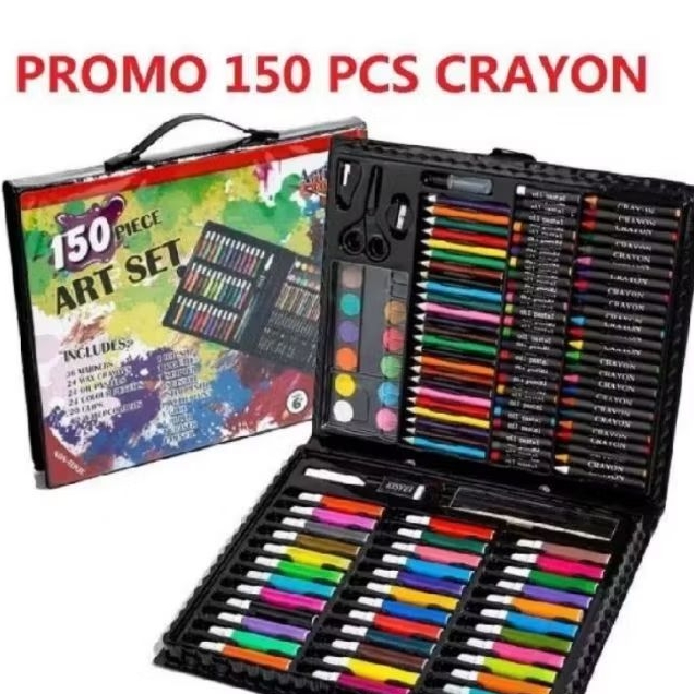 

Pensil Warna 150Pcs - 150 Piece Art Set - Crayon Set 150 Pcs Art Set