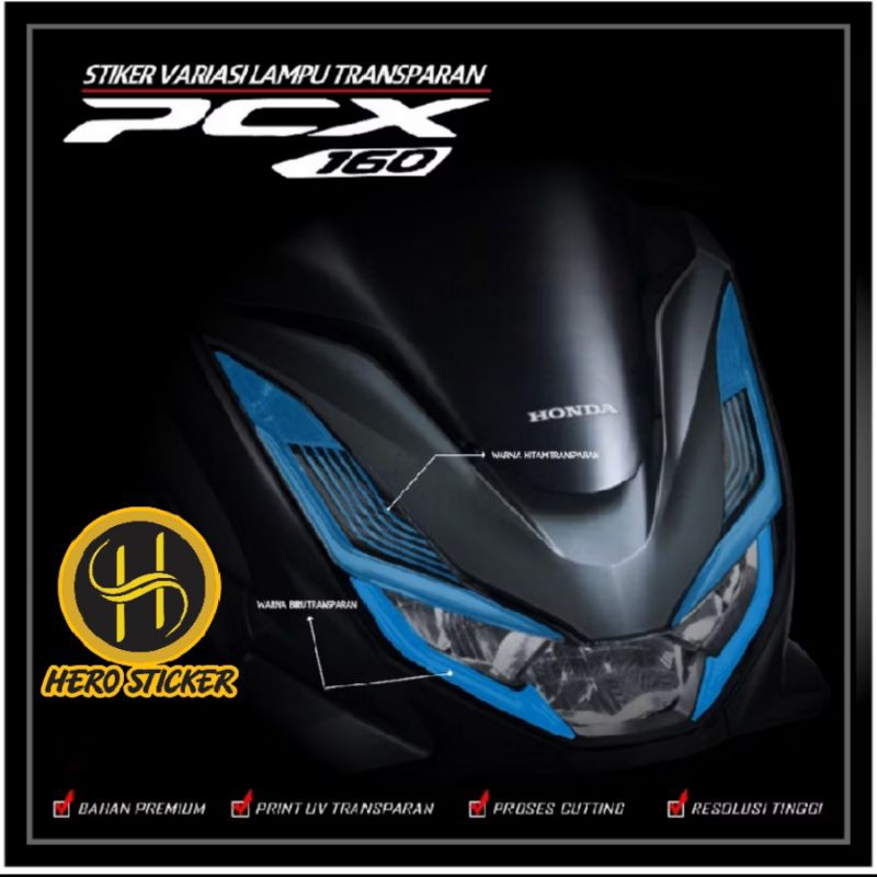 STICKER STIKER LAMPU DEPAN PCX 160 | STIKER LAMPU ALIS PCX 160 | STIKER LAMPU HONDA PCX 160