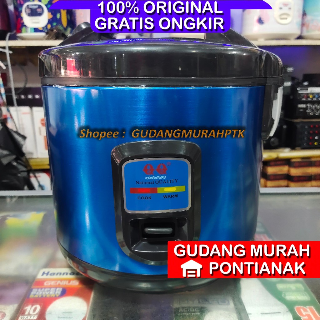 Ricecooker National 1,8 Liter QQ penanak nasi 1.8 L magicom memasak sekaligus menghangatkan warm