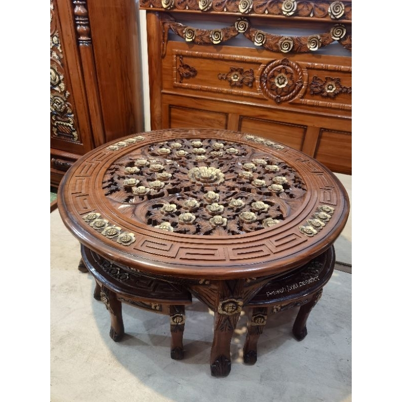 Meja jati oshin / Lesehan / Meja jati / Meja serbaguna