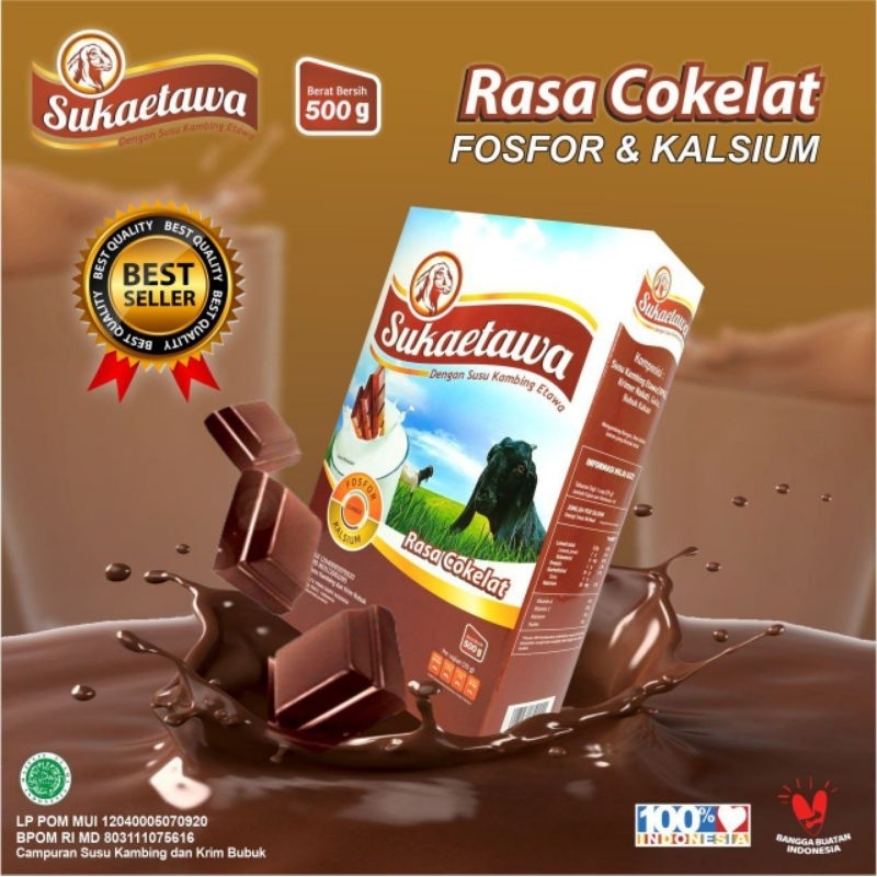 

Susu Kambing Sukaetawa Rasa Coklat - Susu Bubuk, Best Seller
