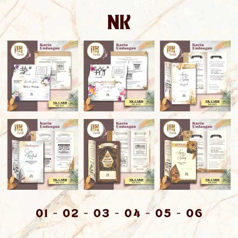 BLANGKO UNDANGAN NK - UNDANGAN MURAH  - UNDANGAN HAJATAN - UNDANGAN NIKAH - UNDANGAN KHITAN