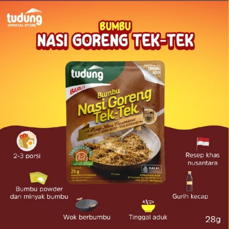 

Alai868 Tudung Bumbu Nasi Goreng Tek Tek Instant 28gr