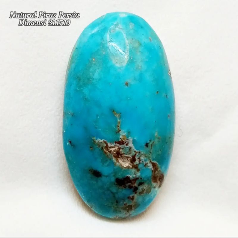 Natural Pirus Persia Biru Toska Mumbul Apik Semi Polos