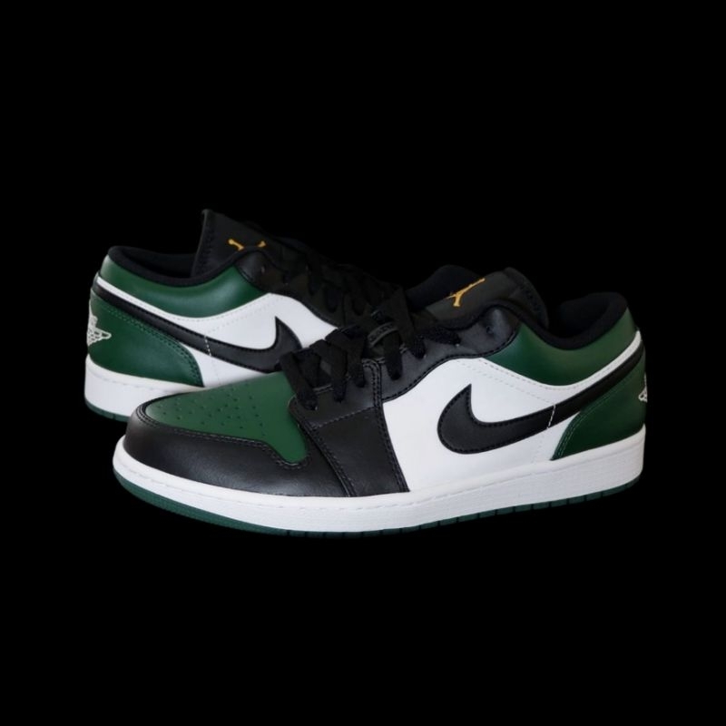 Jordan 1 Low Green Toe 100% Original
