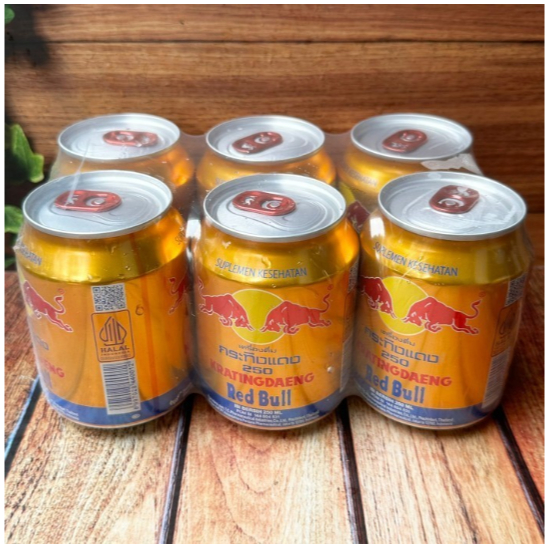 

Krating Daeng RedBull Energy Drink Kemasan Kaleng 250ml x 6 pcs
