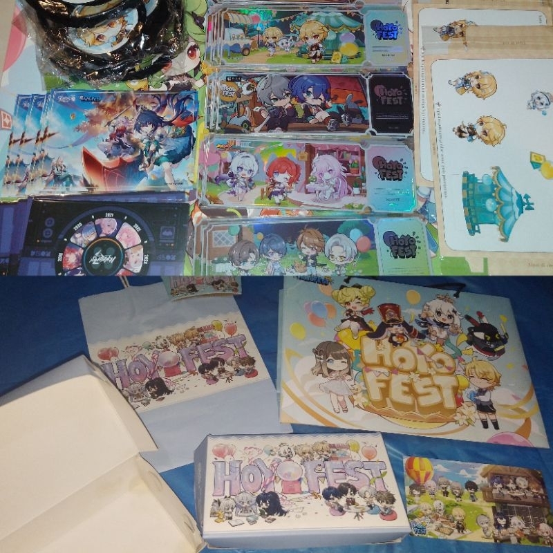 [Murah] HOYOFEST 1st 2nd 3rd 4rd (2021 2022 2023 2024) freebis/merchandise genshin impact honkai sta