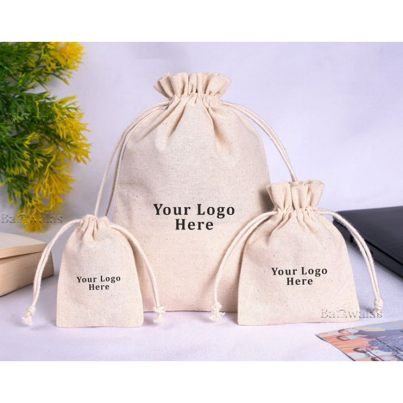 SEHELAIBENANG - Pouch Dompet Tas Serut Custom Printing Logo Gambar free design