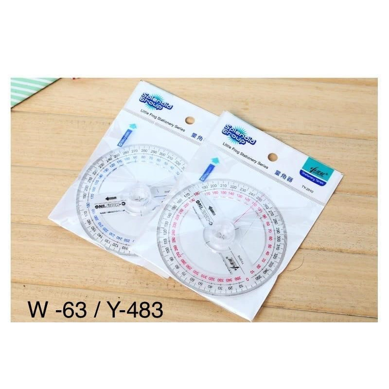 

PENGGARIS MISTAR BUSUR 360 DERAJAT BULAT PLASTIK BESAR 12 CM