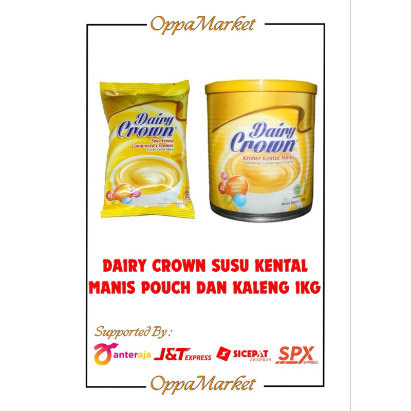 

DAIRY CROWN SUSU KENTAL MANIS POUCH/KALENG 1KG