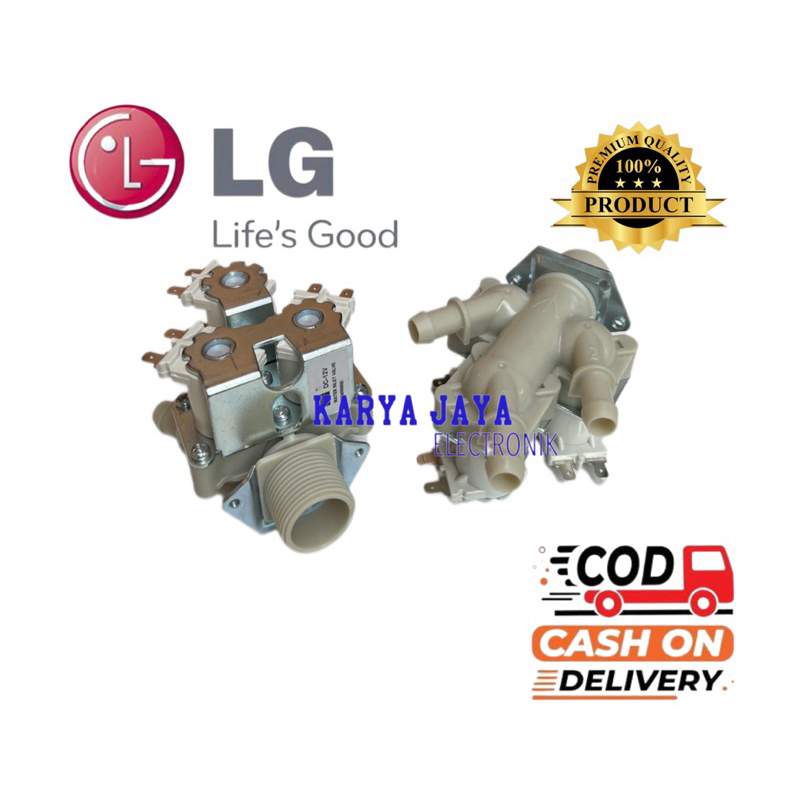 Selenoid Water Inlet Valve 3 Inlet Mesin Cuci LG Front Loading DC 12Volt- Selenoid Mesin Cuci LG