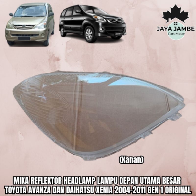 Mika Reflektor Headlamp Lampu Depan Utama Besar Toyota Avanza Dan Daihatsu Xenia 2004-2011 Gen 1 KAN