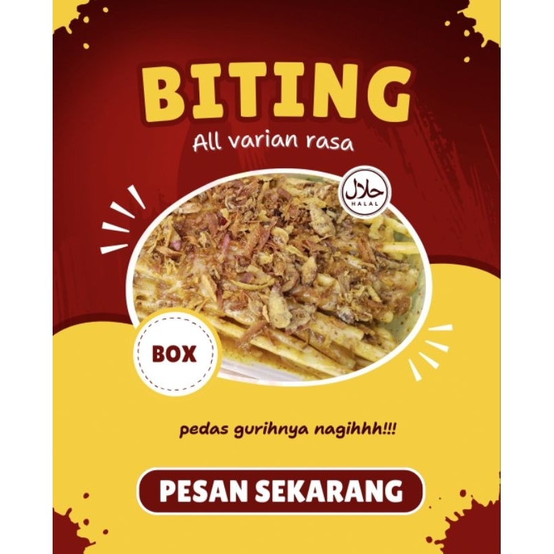 

BITING / MIE LIDI NGLUGET KEMASAN BOX 250GR BY KUY NYEMIL