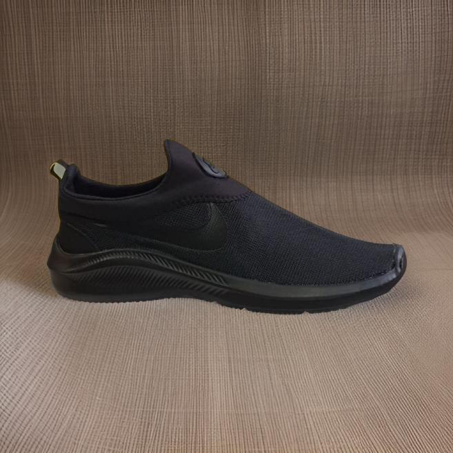 Sepatu Selop Sekolah Wanita Mesh Hitam Polos Ukuran Jumbo Besar Big SIze 40 41 42 43 44