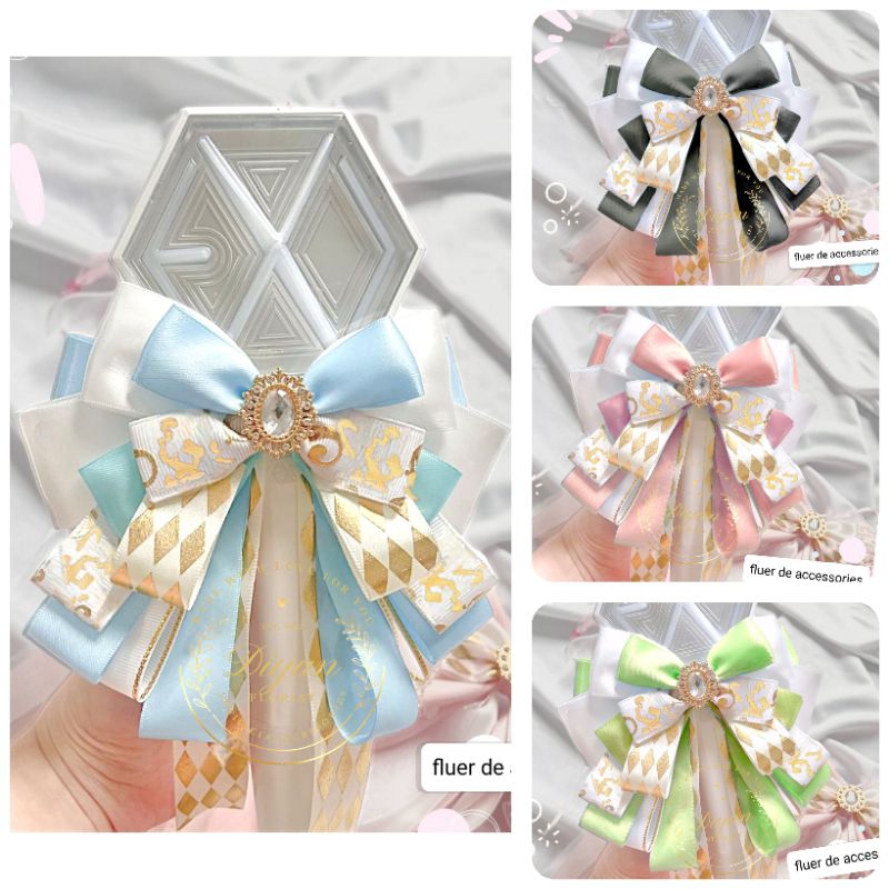 pita lightstick // ribbon lightstick // lightstick bow // lightstick seventeen treasure enhypen ive