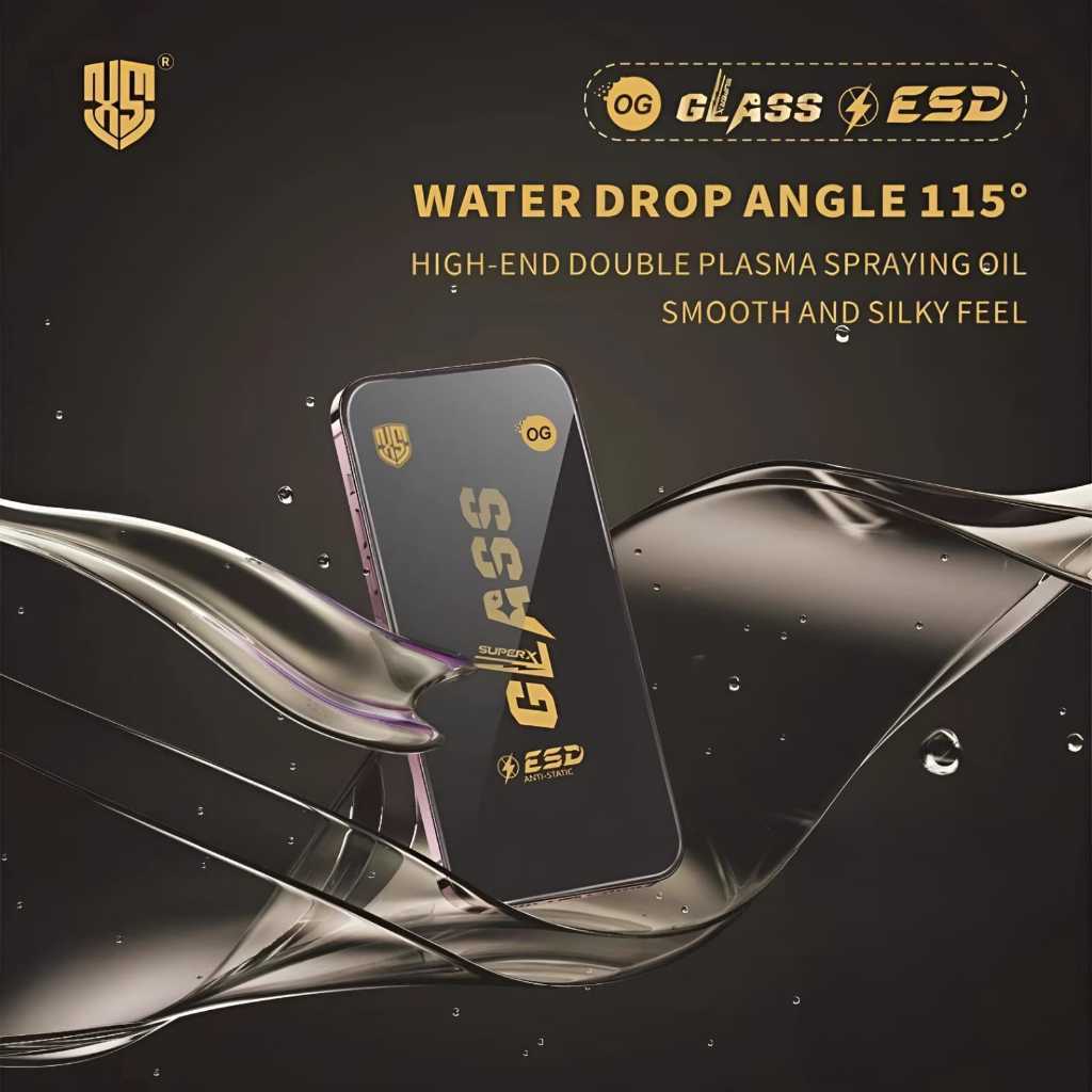 TEMPERED GLASS ESD FULL COVER ANTI STATIC FOR REALME 14 5G 14T 5G U1 K1 X2 XT X2 PRO NARZO NARZO 20 