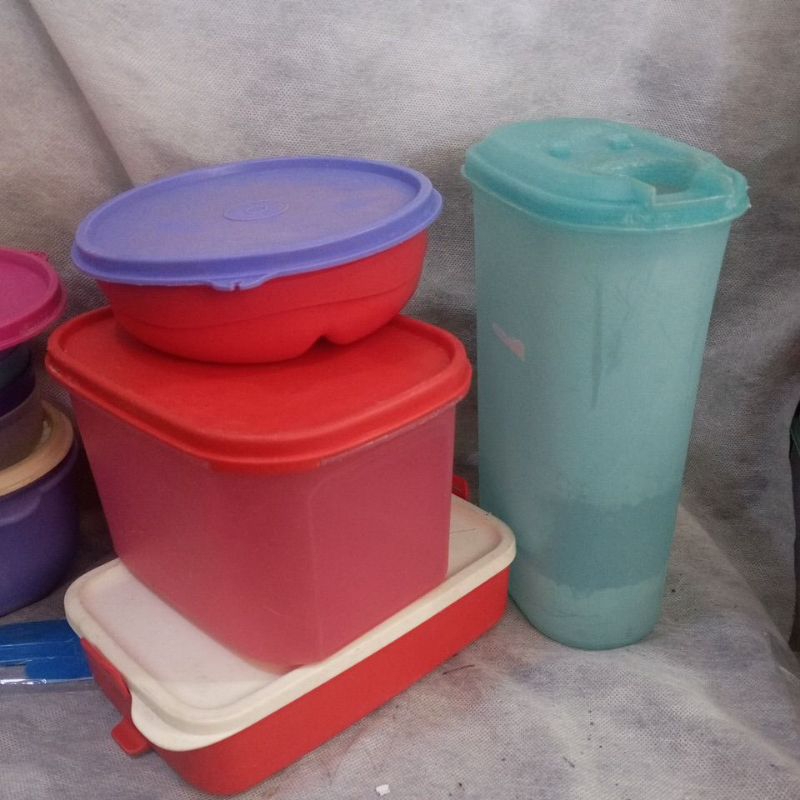 Teko Toples kotak bekal rantang Tupperware ORI second PL MINUS