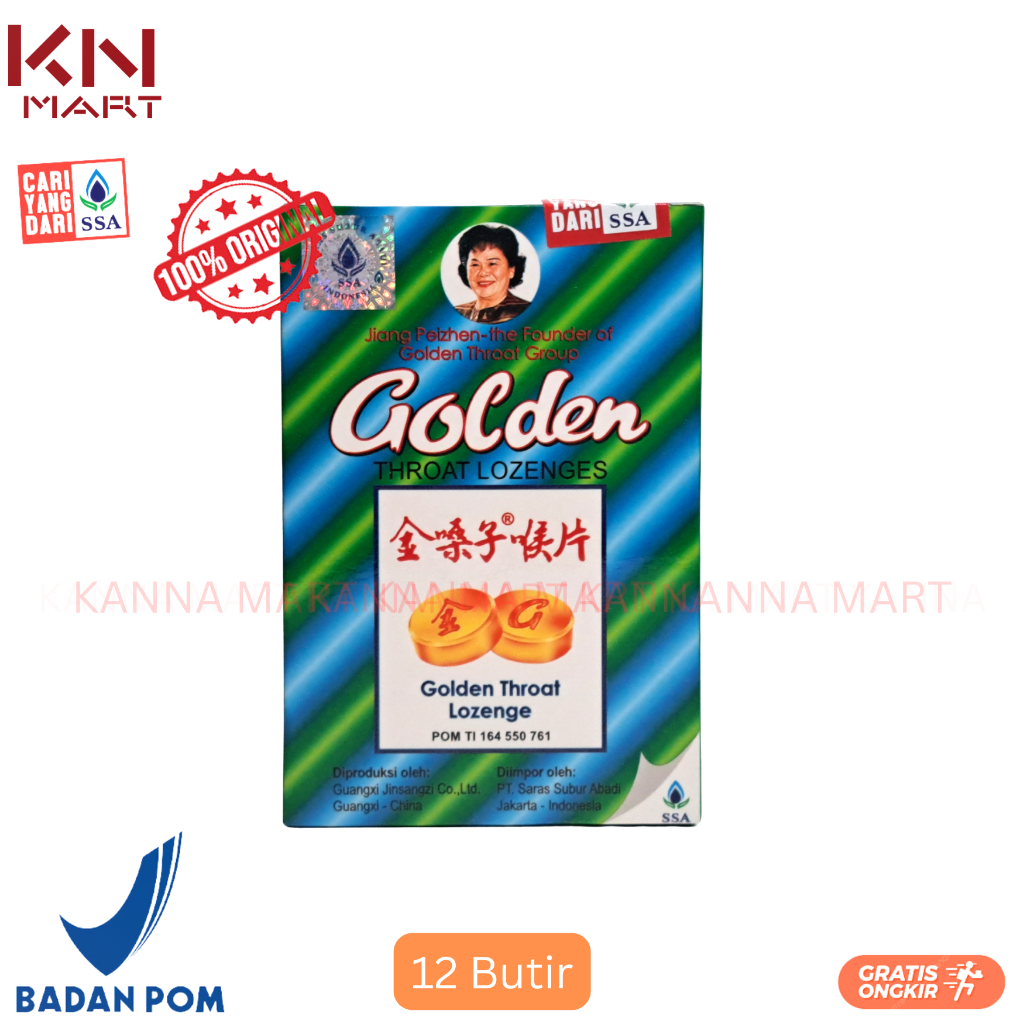 

Golden Throat Lozenges ( Permen Pelega Tenggorokan )