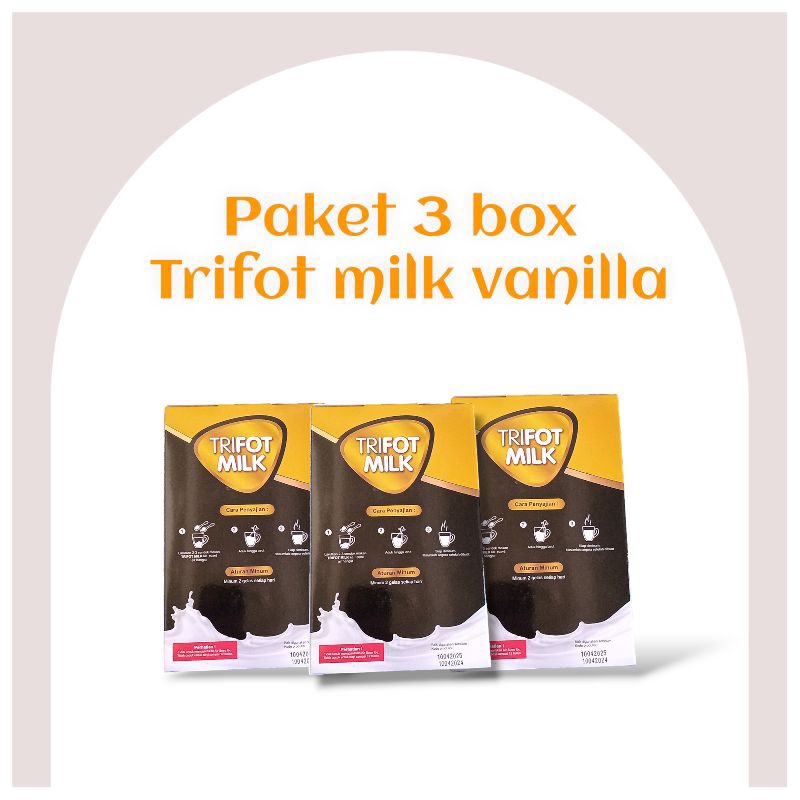 

3BOX TRIFOT MILK SUSU PENAMBAH NAFSU MAKAN RASA VANILLA DAN COKELAT
