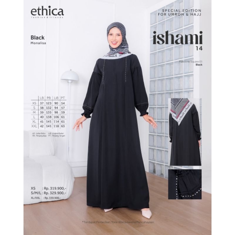 ETHICA GAMIS ISHAMI 14 DRESS MUSLIM DAILY WANITA POLOS