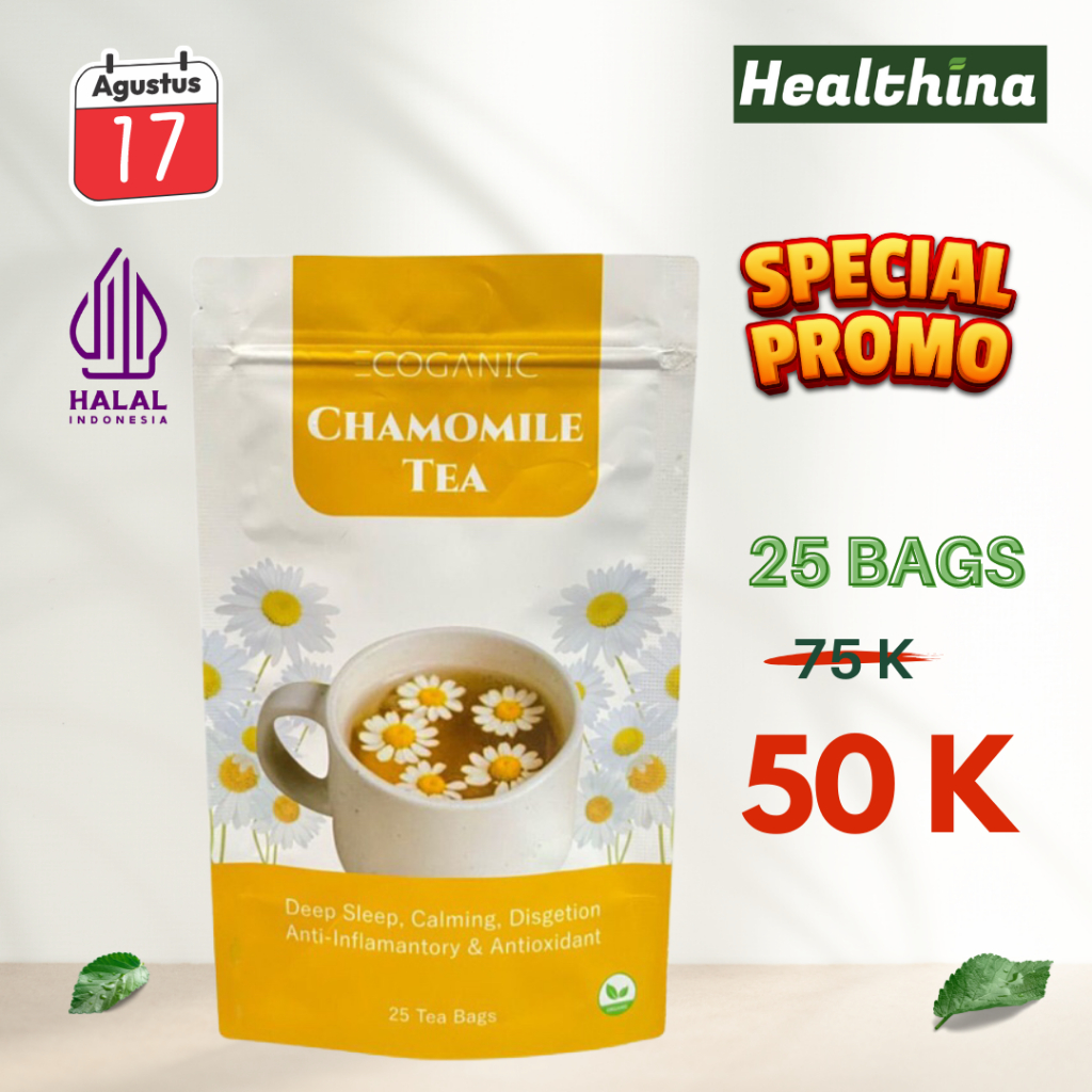 

Teh Anti Insomnia Chamomile 25 Bagus Sehat Anti-Oksidan COD Makassar
